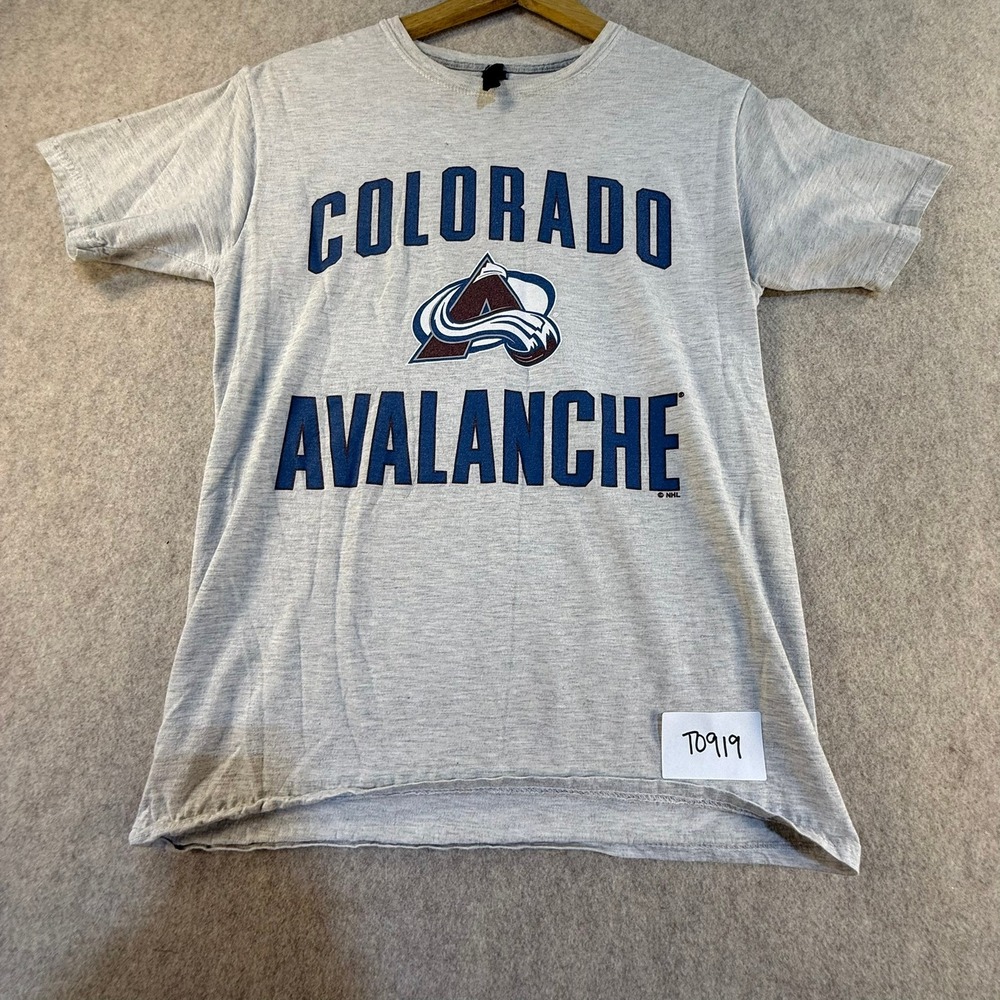 Colorado Avalanche NHL Graphic T-Shirt Heather Gray Mens Large T0919
